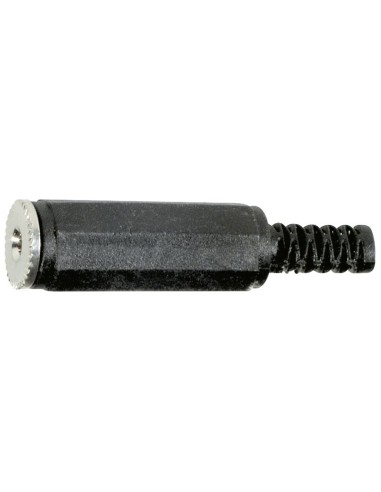 2.5mm 2-pin jack socket with cable guide