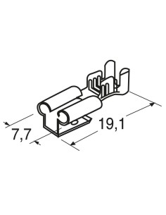 MOD 11580 KIT FASTON FEMMINA 6,35 mm E COPRIFASTON ROSSI NERI : :  Fai da te