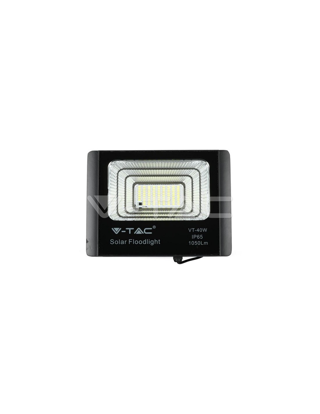 Faro Led 40W a batteria con pannello solare e telecomando V-TAC VT-40W