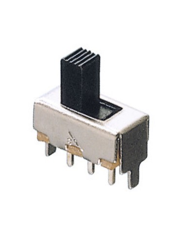 Interruptor deslizante SPDT ON-ON para PCB, 30Vdc 0.3A - Lup Fung SSB-12F44-G4-NS