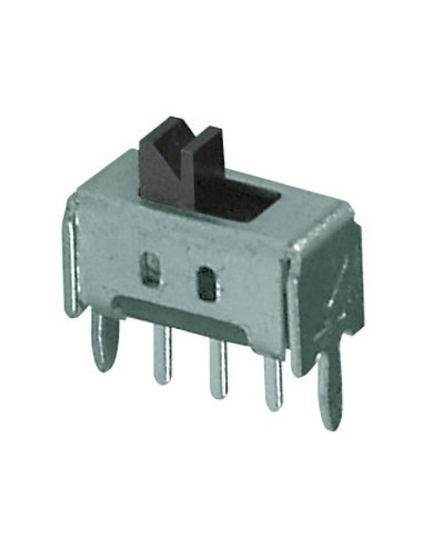 Interruptor deslizante SPDT ON-ON para PCB, 30Vdc 0,5A - Lup Fung SSA-12D02-G2-TA