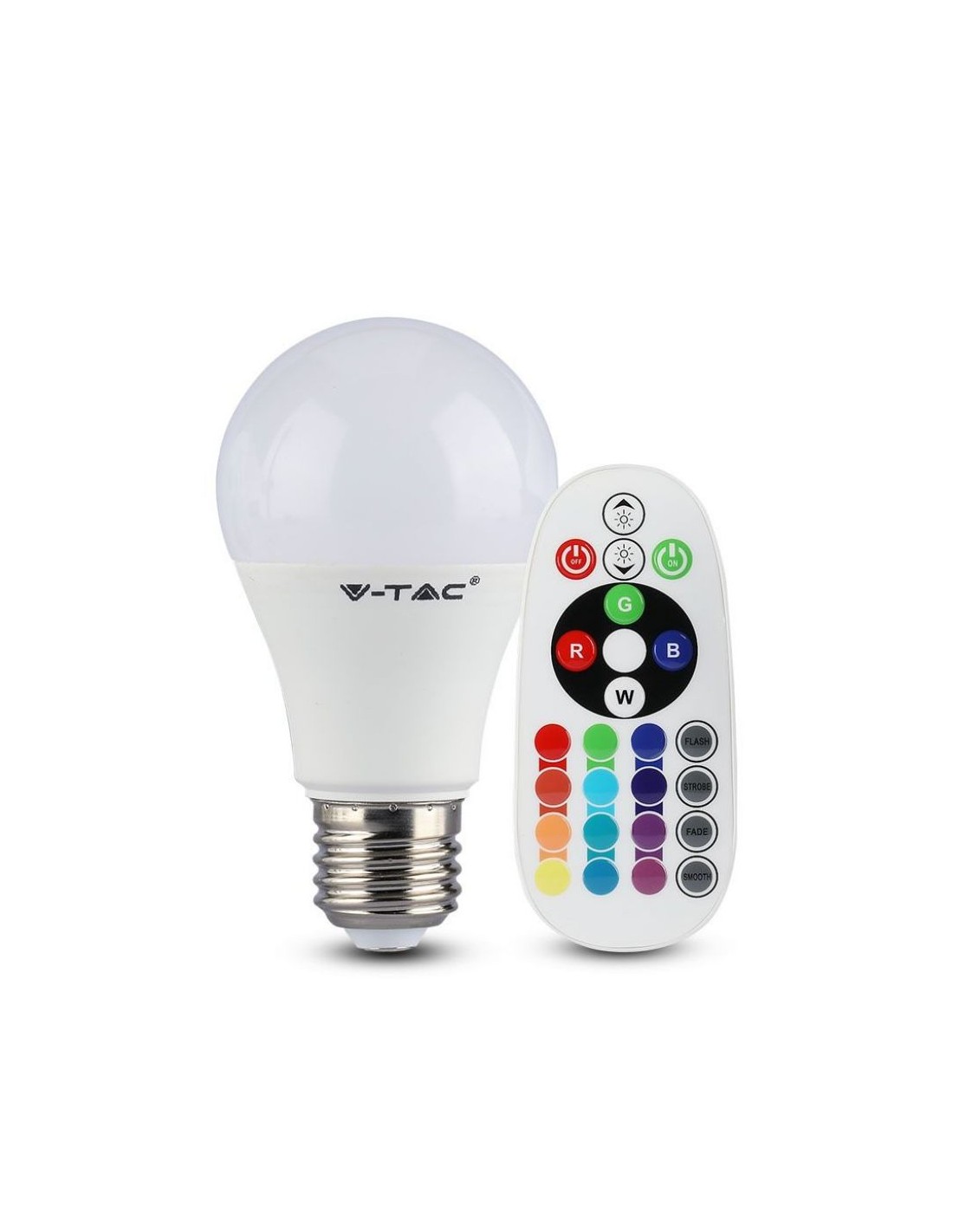 V-TAC VT-2229 Lampadina LED E27 9W A60 con Telecomando RGB