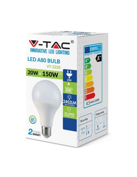 LIFE LAMPADINA LED E27 20W BULB A80