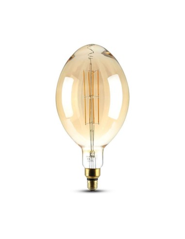 V-TAC VT-2178D 7464 LED Bulb E27 8W BF180 Filament Amber 2000K Dimmable