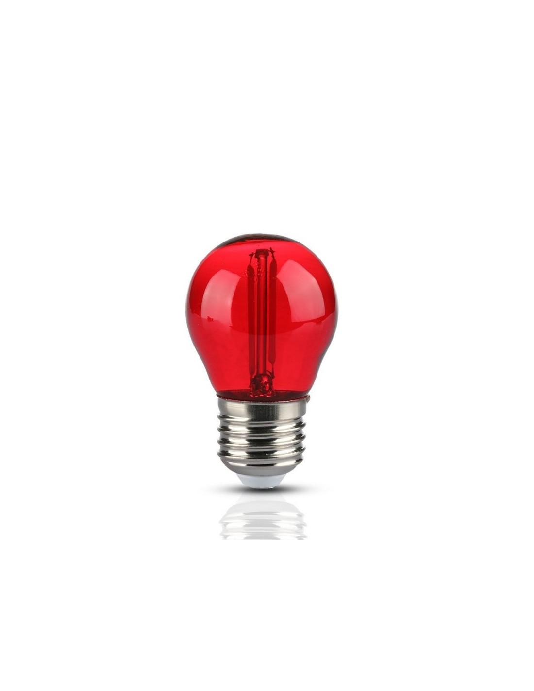 V-TAC VT-2132 Lampe ampoule led rouge 2W E27 G45 filament verre coloré rouge  rouge - SKU 217413