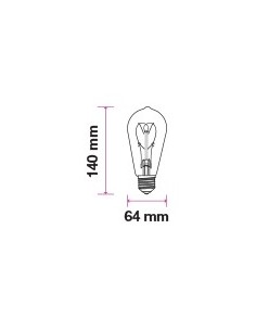 V-TAC lampadina colpo di vento a filamento LED E14 4W satinata dimmerabile  VT-2056D SKU 7177