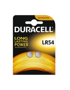 Pilas de Botón Alcalinas DURACELL LR1130 LR54 2 Piezas 10 Unidades 1,5 V 