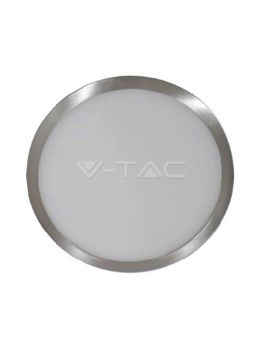 V-TAC VT-605SN LED Panel 6W Ø9cm Satin Nickel