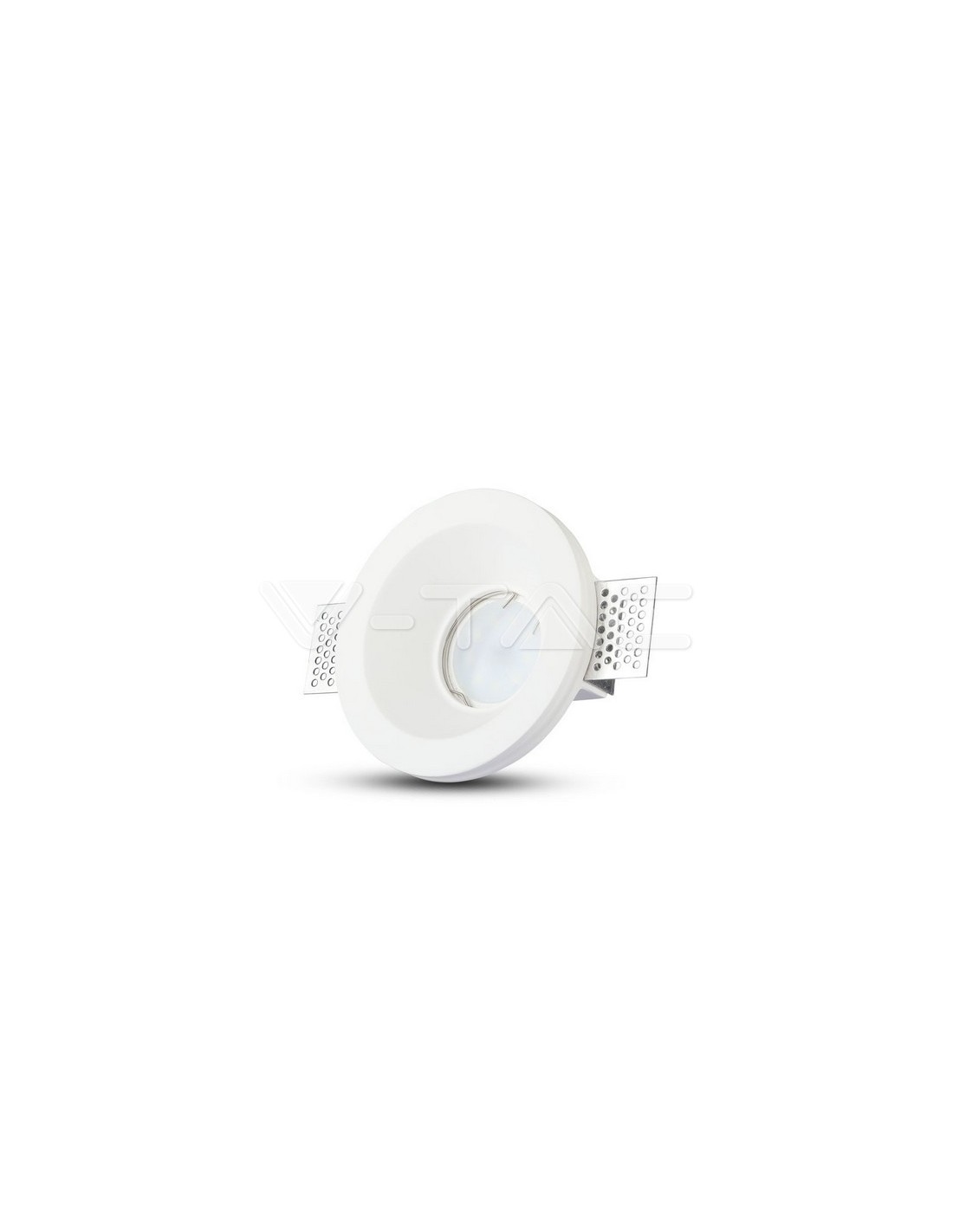 VTAC PORTAFARETTO LED GU10 DA SUPERFICIE ROTONDO BIANCO IP20 - SKU: 8944 -  VT-802