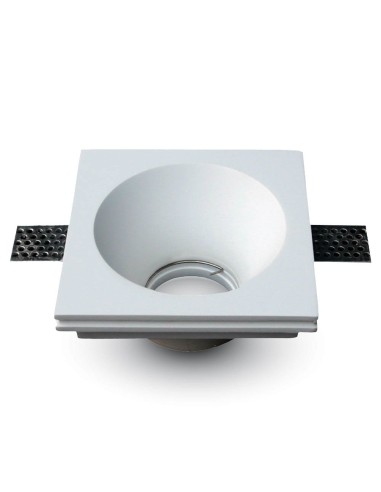 V-TAC VT-772 3653 Square Recessed LED Spotlight GU10 Plaster Body White