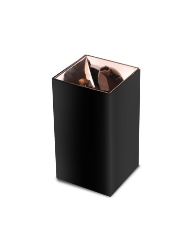 V-TAC VT-882 8993 Surface Mount LED Spotlight Holder Square GU10 Black Body and Rose Gold Reflector