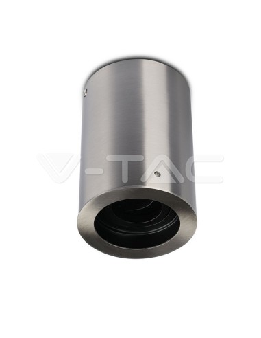 V-TAC VT-796 3629 Surface Mount LED Spotlight Holder GU10 Round Colour Satin Nickel