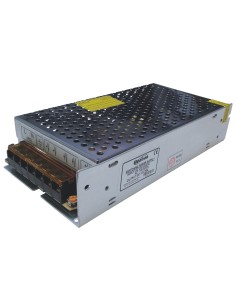 Alimentatore switching in contenitore metallico, 120W, AC 110-230V, DC 12V  10A, IP20