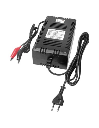 Lead-acid battery charger 24V 3A with crocodile connectors