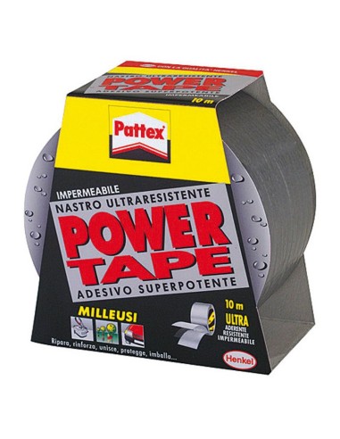 Ruban adhésif gris ultra-résistant 10m x 50mm - Pattex Power Tape