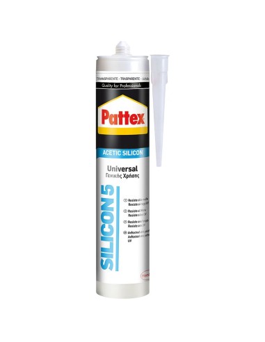 Universeller Silikondichtstoff 280 ml, weiß, für nicht poröse Materialien - Pattex Silicon 5