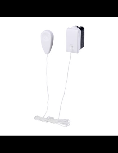 Módulo pulsador de la serie solar con cable, blanco, 10A, compatible con la serie BTicino Matix - Ettroit MT1101