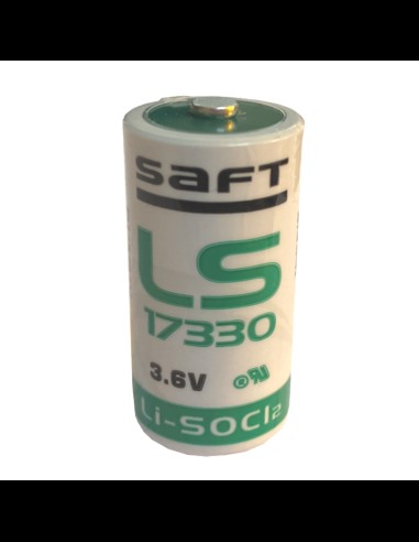 Pile lithium - chlorure de thionyle (li-socl2) 3.6V 2.6Ah avec languettes à  souder Saft