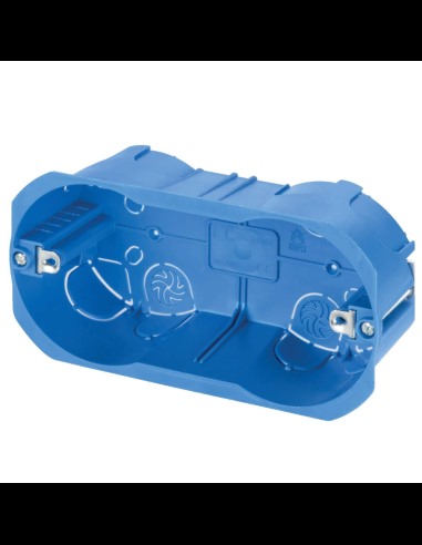 Einbaudose 504, für Leichtbauwände, Technopolymer, 4 Module, blau, Serie 340 - Elettrocanali EC34004