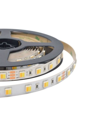 Tira LED 24V, 3 en 1, SMD2835, 14W/m, 120 leds/m, IP65, ancho 10mm - V-TAC VT-2835