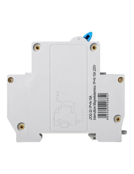 Disjoncteur à courant résiduel 1P+N, 2 modules, 220Vac, 10A, 30mA