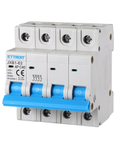 Thermal-magnetic circuit breaker 1P, 1 module, 240Vac, 25A, curve C, 6KA - Ettroit  JX112560