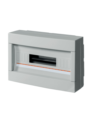 Centralino da parete, 18 moduli, grigio, IP40 - Elettrocanali EC61018