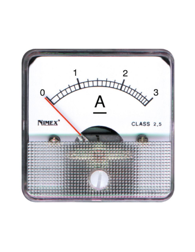 Ampèremètre analogique pour courant continu, 48x48mm, capacité 10A