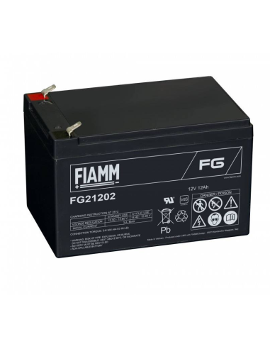 Batteria al piombo Fiamm 12V-12AH - FIM FG21202 - Elmax - Materiale  elettrico online