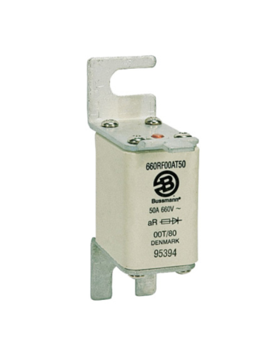 Fuse NH 00 M26 RF aR/gR 170 series, super fast, with striker, 690V 50A, bolt fixing - Wimex 5523050