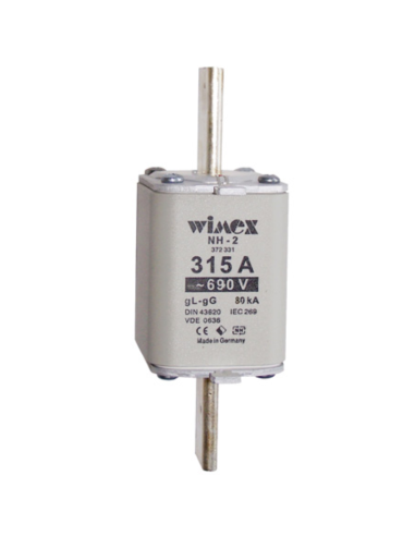 Fusible NH 2, à déclenchement retardé, 690V 315A, utilisation gG - Wimex 5512315