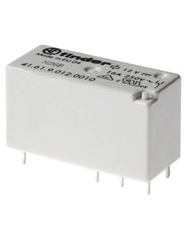 Low profile relay, 24 Vdc, SPDT, 16 A, through-hole (THT), 41.61 series - Finder 41.61.9.024.0010