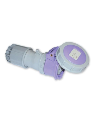 Presa per bassissima tensione, 24V, 2P, 16A, IP67, viola - Rosi 9071